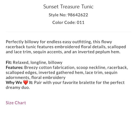 Free People Sunset Treasures Beaded & Embroidered Tunic Top-Ivory - Picture 5 of 11